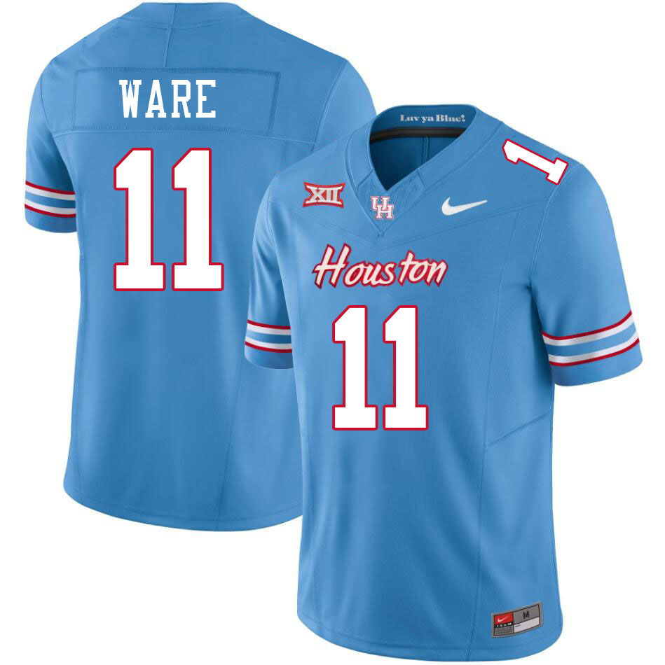 Andre Ware Houston Jersey,Houston Cougars #11 Andre Ware Jersey Youth College Uniforms-Oilers